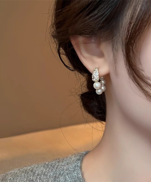 Lace Ladies(レースレディース)の「メタル パール コンビ モチーフ ピアス(ピアス(両耳用)・レディース・B/C/D/E/A・FREE)」の11枚目の写真