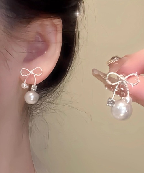 Lace Ladies(レースレディース)の「メタル パール コンビ モチーフ ピアス(ピアス(両耳用)・レディース・B/C/D/E/A・FREE)」の18枚目の写真