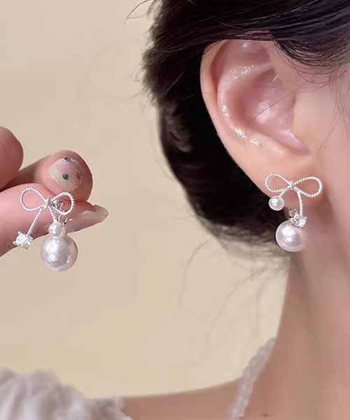 Lace Ladies(レースレディース)の「メタル パール コンビ モチーフ ピアス(ピアス(両耳用)・レディース・B/C/D/E/A・FREE)」の19枚目の写真