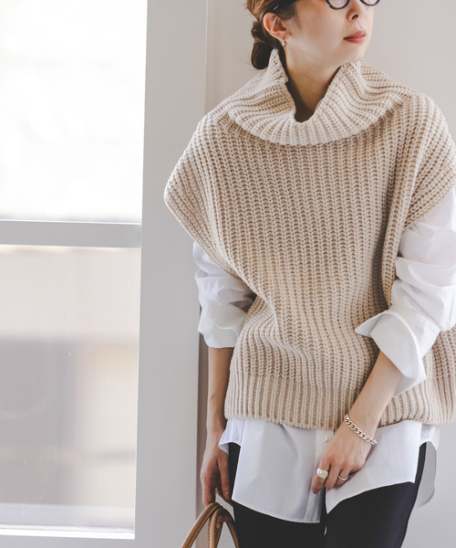 追加》3G片畦ハイネックベスト（ベスト）｜NOBLE（ノーブル）の