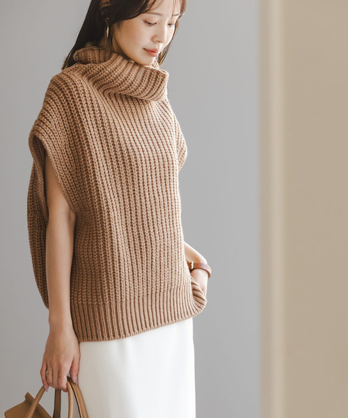 追加》3G片畦ハイネックベスト（ベスト）｜NOBLE（ノーブル）の