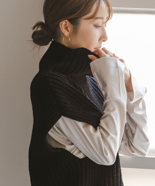Noble（ノーブル）の「《追加》3G片畦ハイネックベスト（ベスト）」 - WEAR