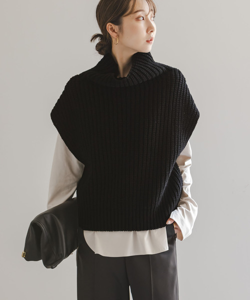 Noble（ノーブル）の「《追加》3G片畦ハイネックベスト（ベスト）」 - WEAR