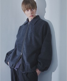 SLICK | 【SLICK/スリック】Shaggy Melton Zip Up Blouson/シャギーメルトンジップアップショートブルゾン(ブルゾン)