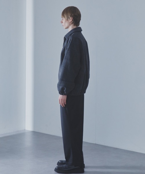 SLICK（スリック）の「【SLICK/スリック】Shaggy Melton Zip Up Blouson/シャギーメルトンジップアップショートブルゾン（ブルゾン・メンズ・チャコールグレー/ブラック・1/2/3）」の16枚目の写真