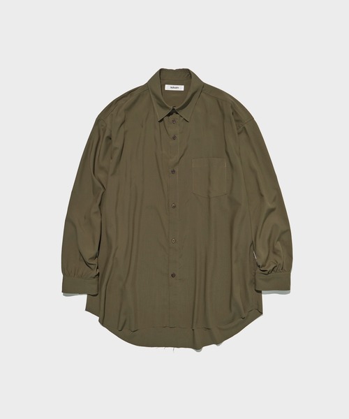 sulvam（サルバム）の「【sulvam / サルバム】別注 L/S DAD SHIRT（シャツ/ブラウス・メンズ・カーキ/ブラック/ホワイト/ミント/サックスブルー・S/L/M）」の4枚目の写真