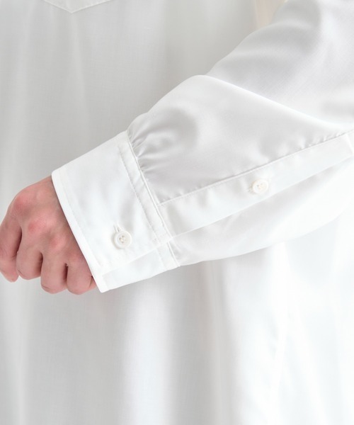 sulvam（サルバム）の「【sulvam / サルバム】別注 L/S DAD SHIRT（シャツ/ブラウス・メンズ・カーキ/ブラック/ホワイト/ミント/サックスブルー・S/L/M）」の15枚目の写真