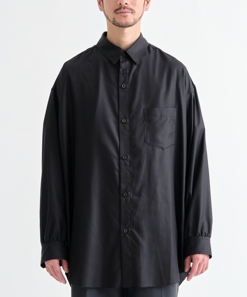 sulvam（サルバム）の「【sulvam / サルバム】別注 L/S DAD SHIRT（シャツ/ブラウス・メンズ・カーキ/ブラック/ホワイト/ミント/サックスブルー・S/L/M）」の18枚目の写真