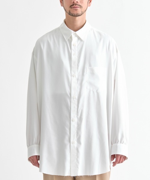 sulvam（サルバム）の「【sulvam / サルバム】別注 L/S DAD SHIRT（シャツ/ブラウス・メンズ・カーキ/ブラック/ホワイト/ミント/サックスブルー・S/L/M）」の9枚目の写真