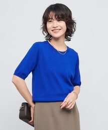 NOLLEY’S Sophi | 《アンサンブル対応》《手洗い可能》ウール100％5分袖プルオーバーニット(ニット/セーター)