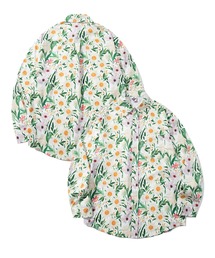 HOOK（フック）の「HOOK -original-　レトロ調総プリントポリシャツ（シャツ/ブラウス）」