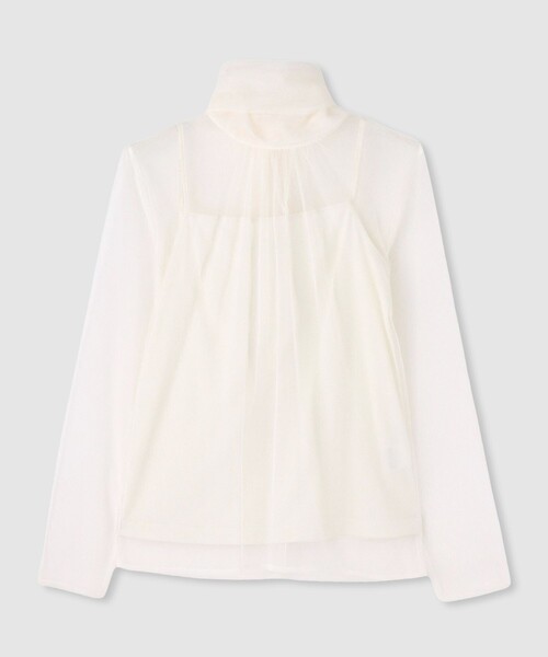 allureville（アルアバイル）の「チュールボウロングスリーブ プルオーバー（Tシャツ/カットソー・レディース・グレー系その他/アイボリー/ブラウン/ブラック・2）」の2枚目の写真