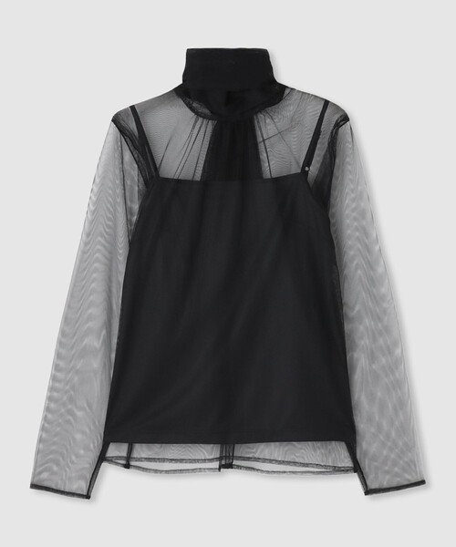 allureville（アルアバイル）の「チュールボウロングスリーブ プルオーバー（Tシャツ/カットソー・レディース・グレー系その他/アイボリー/ブラウン/ブラック・2）」の3枚目の写真