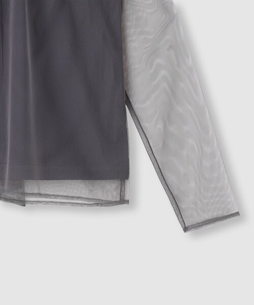 allureville（アルアバイル）の「チュールボウロングスリーブ プルオーバー（Tシャツ/カットソー・レディース・グレー系その他/アイボリー/ブラウン/ブラック・2）」の8枚目の写真