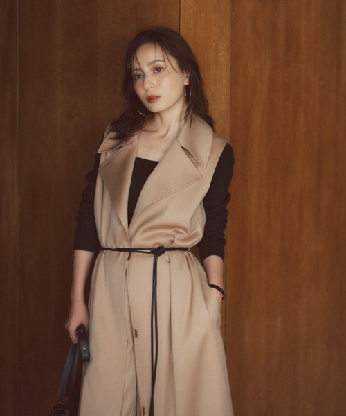 グロスウールロングジレ（その他アウター）｜anuans（アニュアンス）の