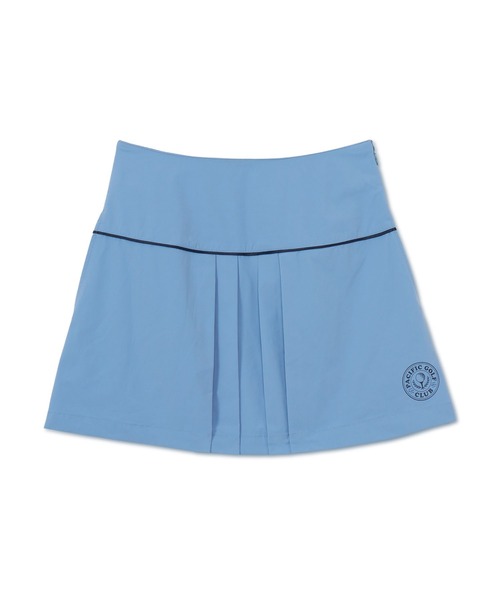 Pacific GOLF CLUB(パシフィックゴルフクラブ)の「FRONT PLEATS SKIRT(スカート・レディース・ブルー/ネイビー・S/M)」の1枚目の写真