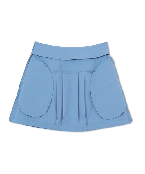 Pacific GOLF CLUB(パシフィックゴルフクラブ)の「FRONT PLEATS SKIRT(スカート・レディース・ブルー/ネイビー・S/M)」の3枚目の写真