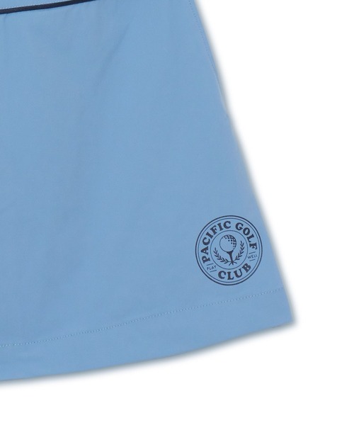 Pacific GOLF CLUB(パシフィックゴルフクラブ)の「FRONT PLEATS SKIRT(スカート・レディース・ブルー/ネイビー・S/M)」の4枚目の写真