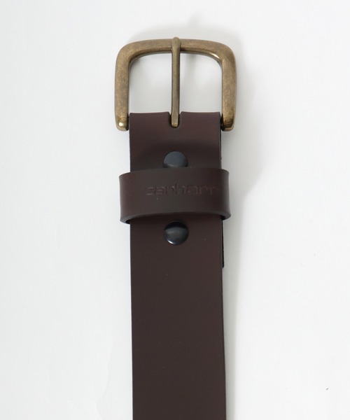 Carhartt（カーハート）の「carhartt（カーハート）BRIDLE LEATHER CLASSIC BUCKLE BELT/フルグレインブライドルレザークラシックバックルベルト メンズ（ベルト・メンズ・ブラウン/ブラック・36inch/34inch/38inch）」の12枚目の写真