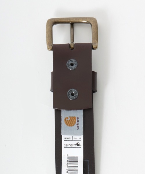Carhartt（カーハート）の「carhartt（カーハート）BRIDLE LEATHER CLASSIC BUCKLE BELT/フルグレインブライドルレザークラシックバックルベルト メンズ（ベルト・メンズ・ブラウン/ブラック・36inch/34inch/38inch）」の11枚目の写真