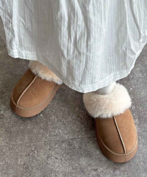 CPCM（シーピーシーエム）の「厚底ムートンシューズ（ブーツ・レディース・キャメル/ブラック/グレー・SMALL/MEDIUM/LARGE）」の11枚目の写真