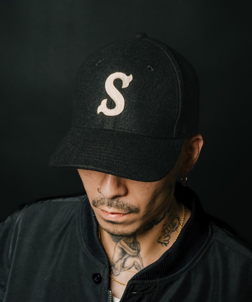 Subciety(サブサエティ)の「Felt logo cap(キャップ・メンズ・オリーブ/ブラック・FREE)」の13枚目の写真