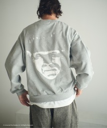ADAMPATEK/Frankenstein face print crewneck/フランケンシュタインフェイスプリントコラボスウェット