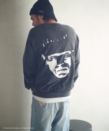 ADAMPATEK/Frankenstein face print crewneck/フランケンシュタインフェイスプリントコラボスウェット