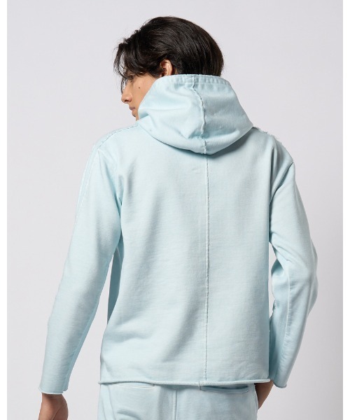 wjk（ダヴルジェイケイ）の「cut-off pull parker（パーカー・メンズ・ダークグレー/ライトグレー/ライトブルー・SMALL/MEDIUM/LARGE/X-LARGE）」の6枚目の写真