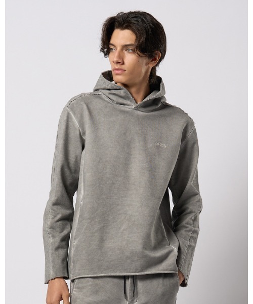 wjk（ダヴルジェイケイ）の「cut-off pull parker（パーカー・メンズ・ダークグレー/ライトグレー/ライトブルー・SMALL/MEDIUM/LARGE/X-LARGE）」の7枚目の写真