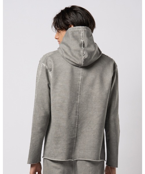 wjk（ダヴルジェイケイ）の「cut-off pull parker（パーカー・メンズ・ダークグレー/ライトグレー/ライトブルー・SMALL/MEDIUM/LARGE/X-LARGE）」の9枚目の写真