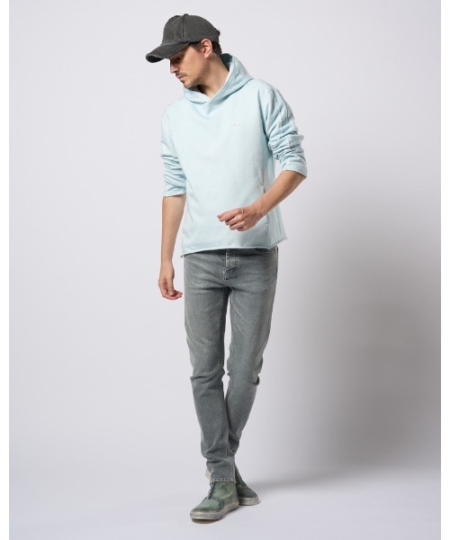 wjk（ダヴルジェイケイ）の「cut-off pull parker（パーカー・メンズ・ダークグレー/ライトグレー/ライトブルー・SMALL/MEDIUM/LARGE/X-LARGE）」の20枚目の写真