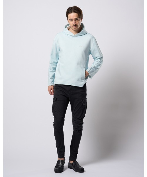 wjk（ダヴルジェイケイ）の「cut-off pull parker（パーカー・メンズ・ダークグレー/ライトグレー/ライトブルー・SMALL/MEDIUM/LARGE/X-LARGE）」の21枚目の写真