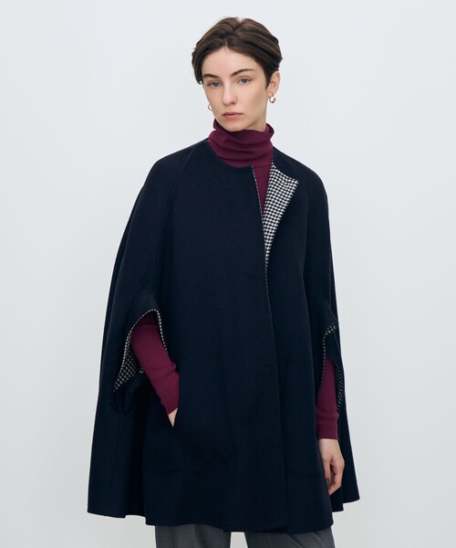 スーパーダブルフェイス リバーシブルマントコート（ポンチョ