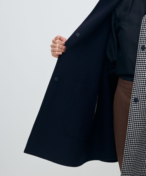 スーパーダブルフェイス リバーシブルマントコート（ポンチョ