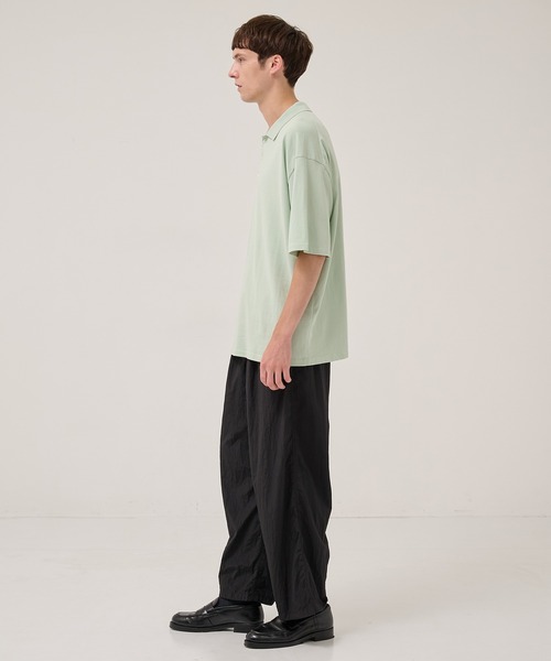 ATON/エイトン】FRESCA KNIT HAIF SLEEVE POLO SWEATER（ポロシャツ