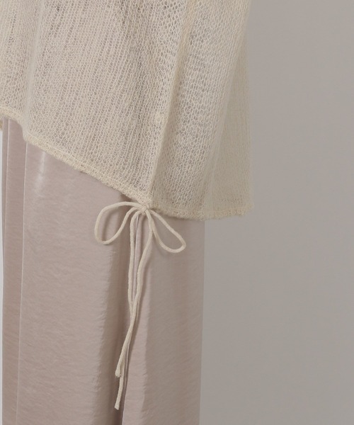 LAKOLE（ラコレ）の「3ゲージシアーモヘアリボンプルオーバー / 596069（ニット/セーター・レディース・レッド/アイボリー/ライトブルー/チャコールグレー・FREE）」の21枚目の写真