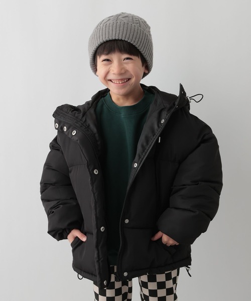 FOUND GOOD(ファウンドグッド)の「B/中綿ブルゾン(ブルゾン・キッズ・アイボリー/ブラック・120cm/140cm/130cm/150cm)」の1枚目の写真