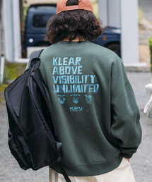 限定展開 KAVU×FREAK'S STORE/カブ― 別注 バック刺繍デザイン クルーネック スウェット / Klear
