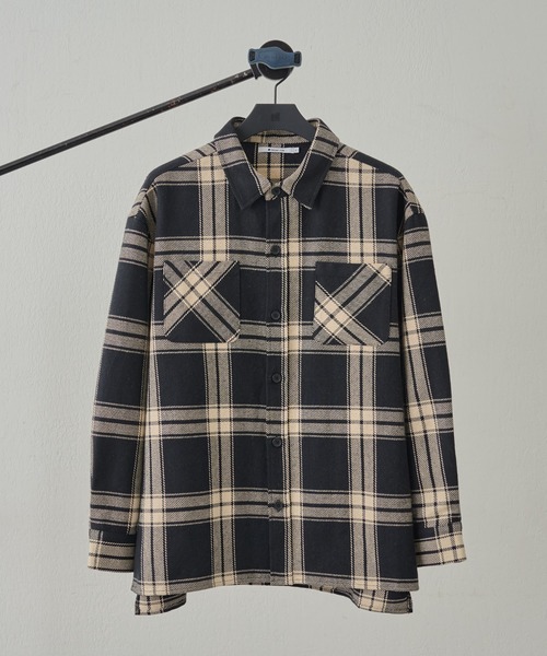 COLONY 2139（コロニートゥーワンスリーナイン）の「チェックオーバーシャツジャケット（シャツ/ブラウス・メンズ・ブラック/グレー・MEDIUM/LARGE）」の2枚目の写真