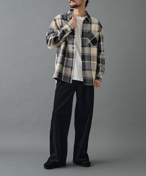 COLONY 2139（コロニートゥーワンスリーナイン）の「チェックオーバーシャツジャケット（シャツ/ブラウス・メンズ・ブラック/グレー・MEDIUM/LARGE）」の14枚目の写真