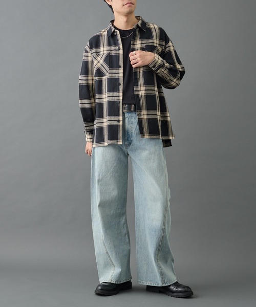 COLONY 2139（コロニートゥーワンスリーナイン）の「チェックオーバーシャツジャケット（シャツ/ブラウス・メンズ・ブラック/グレー・MEDIUM/LARGE）」の10枚目の写真