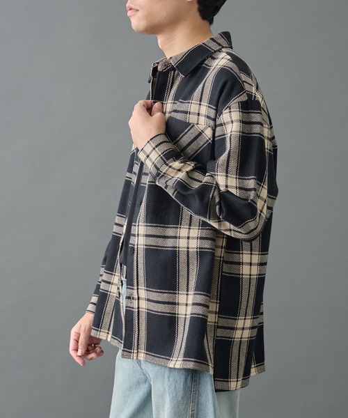 COLONY 2139（コロニートゥーワンスリーナイン）の「チェックオーバーシャツジャケット（シャツ/ブラウス・メンズ・ブラック/グレー・MEDIUM/LARGE）」の3枚目の写真