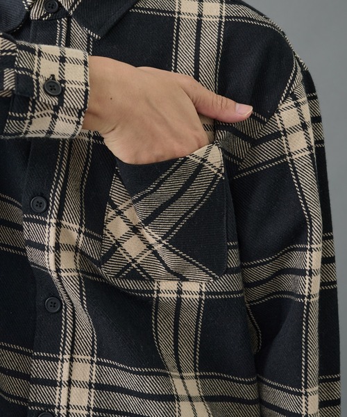 COLONY 2139（コロニートゥーワンスリーナイン）の「チェックオーバーシャツジャケット（シャツ/ブラウス・メンズ・ブラック/グレー・MEDIUM/LARGE）」の22枚目の写真