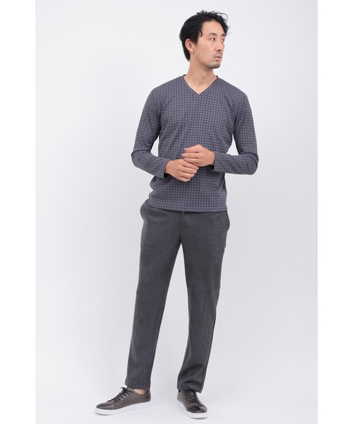 HIGH STREET(ハイストリート)の「チドーロJQナガソデVネック(Tシャツ/カットソー・メンズ・ホワイト/ベージュ/チャコールグレー/ブラック・LARGE/LL/MEDIUM)」の9枚目の写真