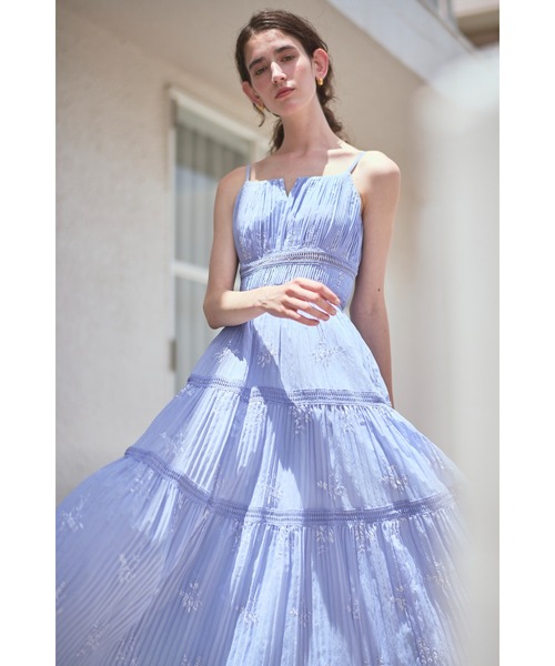 Dolce Vita Pleated Dress エンブロイダリープリーツドレス