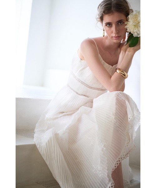 ワンピース Dolce Vita Pleated Dress Dolce Vita Pleated Dress エンブロイダリープリーツドレス