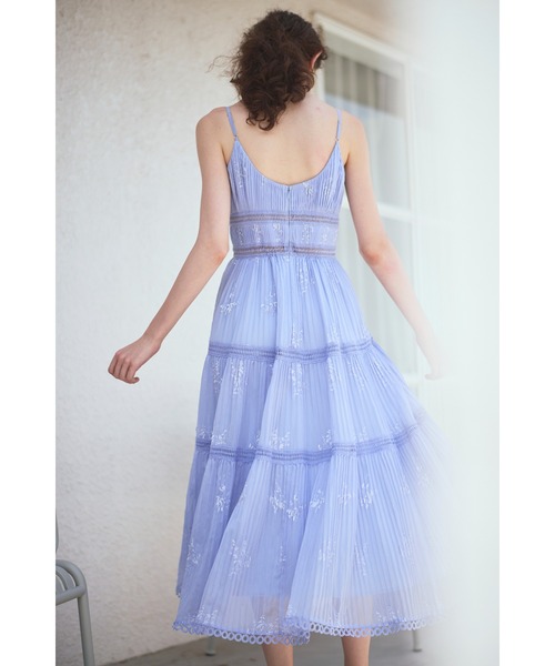 Dolce Vita Pleated Dress エンブロイダリープリーツドレス