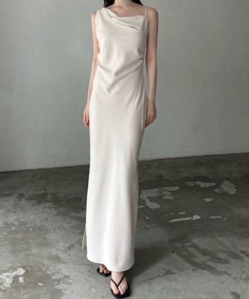 asymmetry drape cami dress（ドレス）｜celon（セロン）の