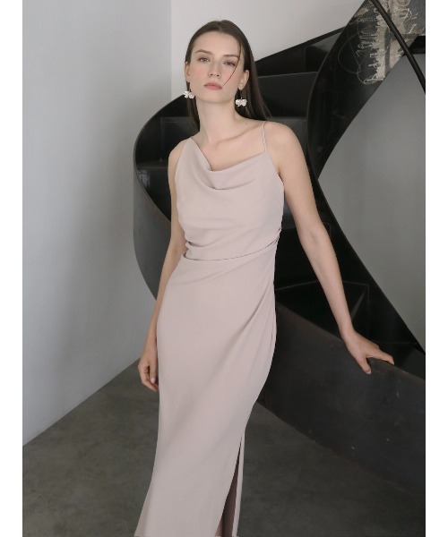 asymmetry drape cami dress（ドレス）｜celon（セロン）の